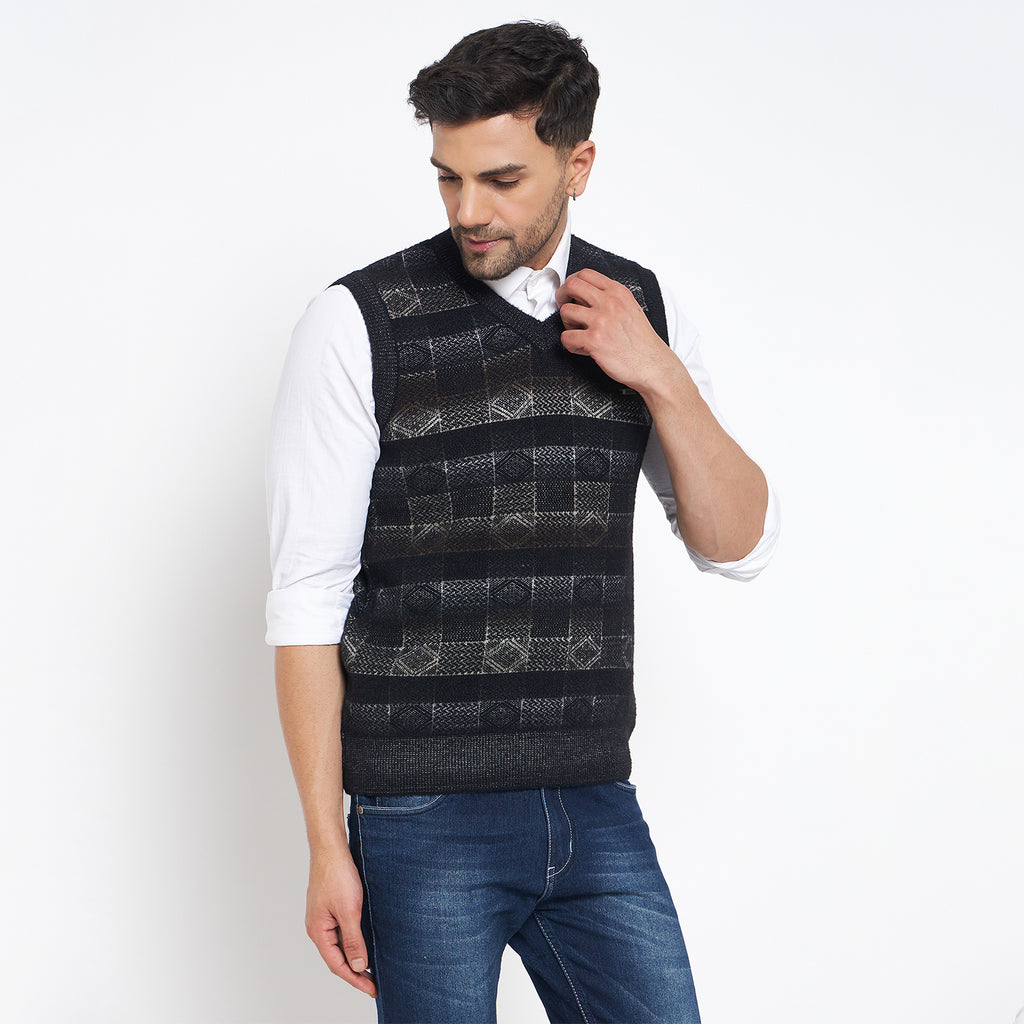 Duke Urban Men Sleeveless V Neck Sweater (SDS2163)