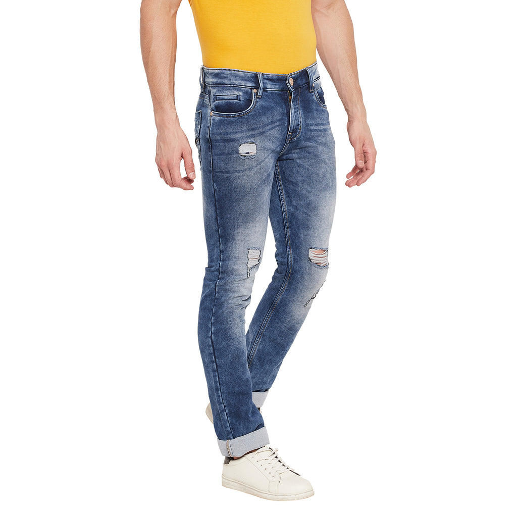 Duke Urban Men Regular Distress Stretchable Jeans (SDD8141)