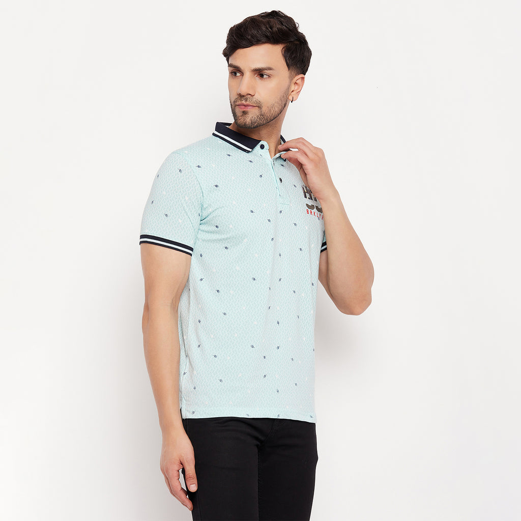Duke Urban Men Half Sleeve Polo Neck Cotton T-shirt (LF5871)