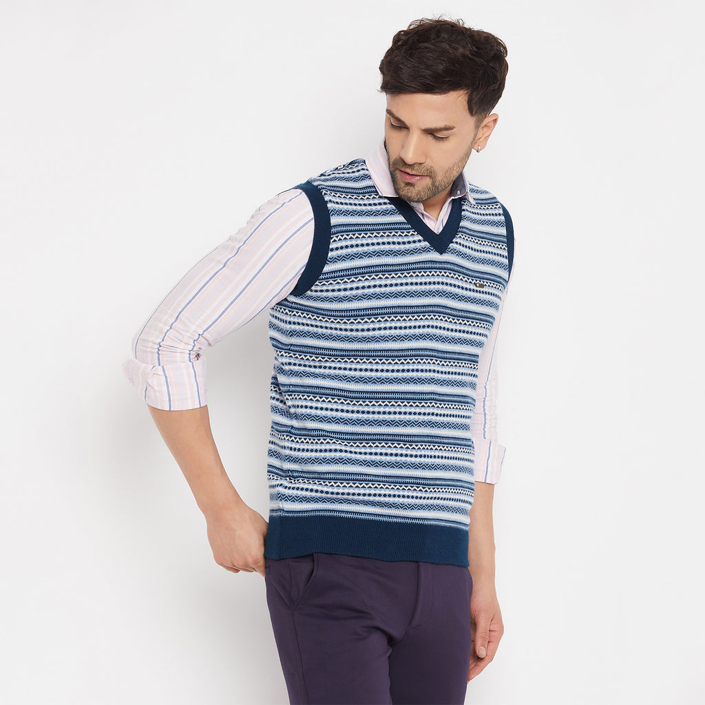 Duke Urban Men Sleeveless V-Neck Reversible Sweater (SDS2167)