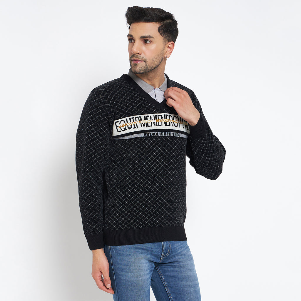 Duke Urban Men Full Sleeve V Neck Pullover (SDS2139)