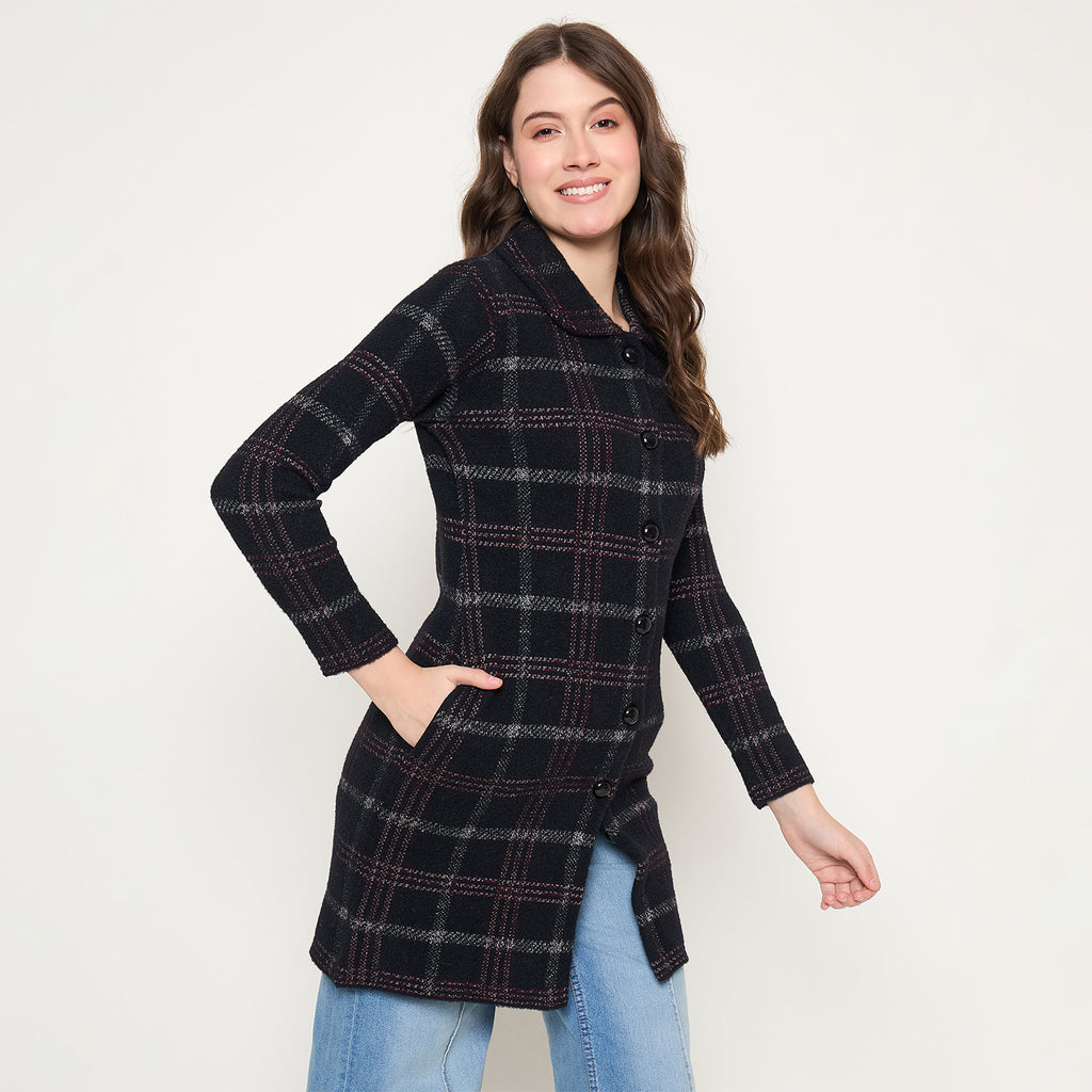 Duke Urban Women Full Sleeve Long Coat Style Sweater (SDS1297)