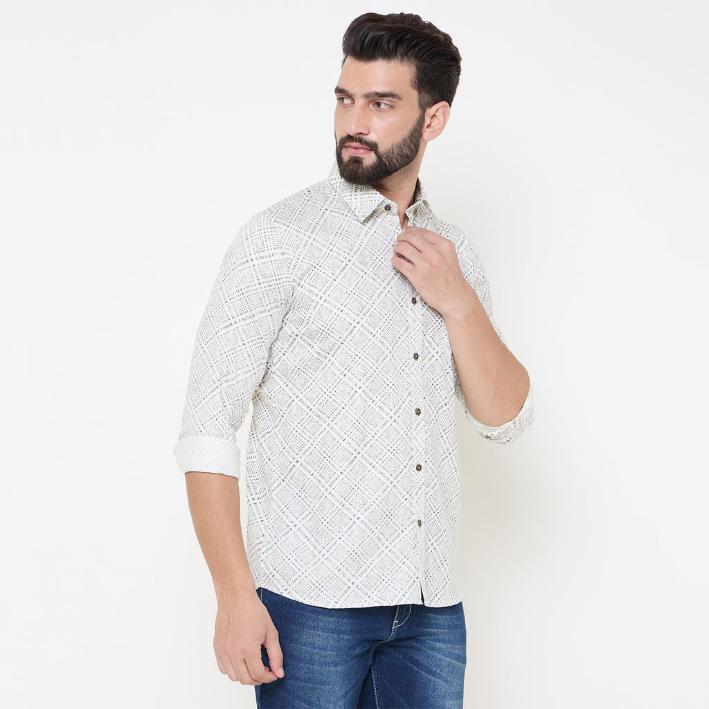 Duke Urban Men Full Sleeve Cotton Shirt (SDO6PRTQ)