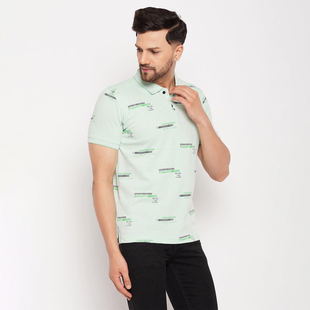 Duke Urban Men Half Sleeve Polo Neck Cotton T-shirt (LF5862)