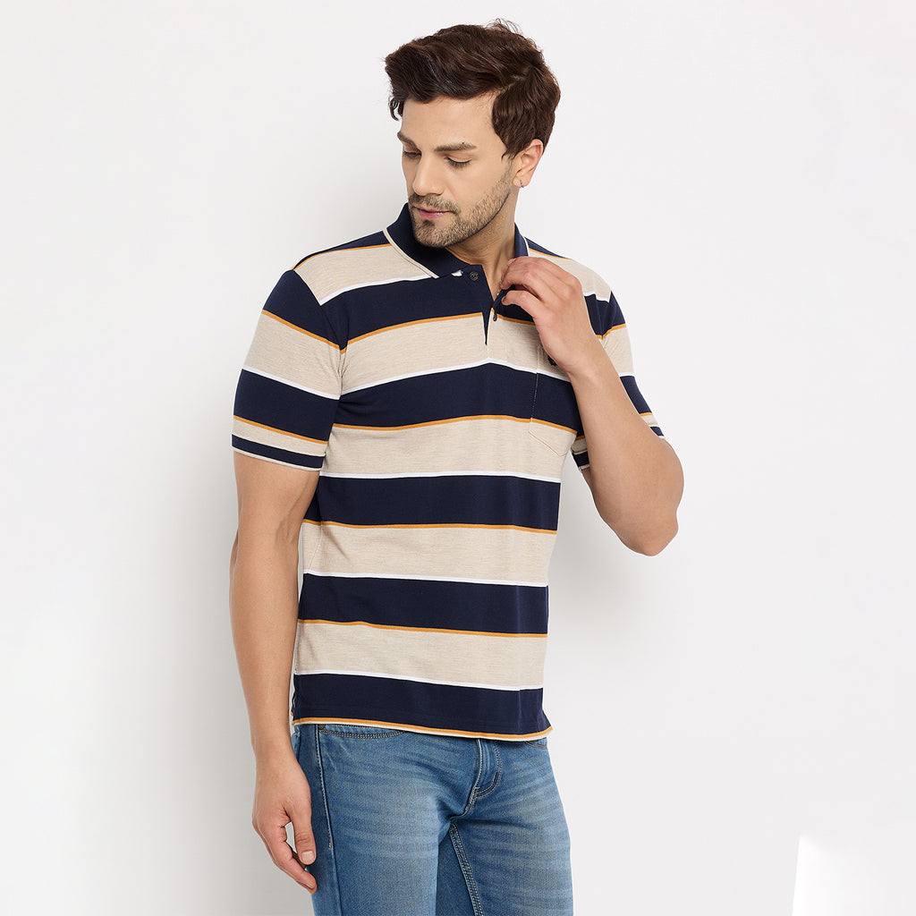 Duke Urban Men Half Sleeve Cotton T-shirt (LF7279)