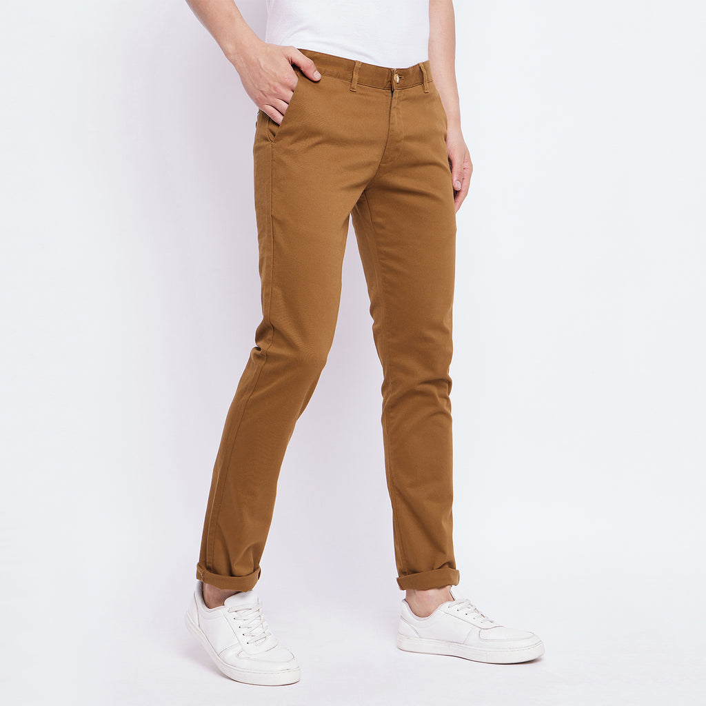 Duke Urban Men Solid Cotton Trousers (SDT4525R)