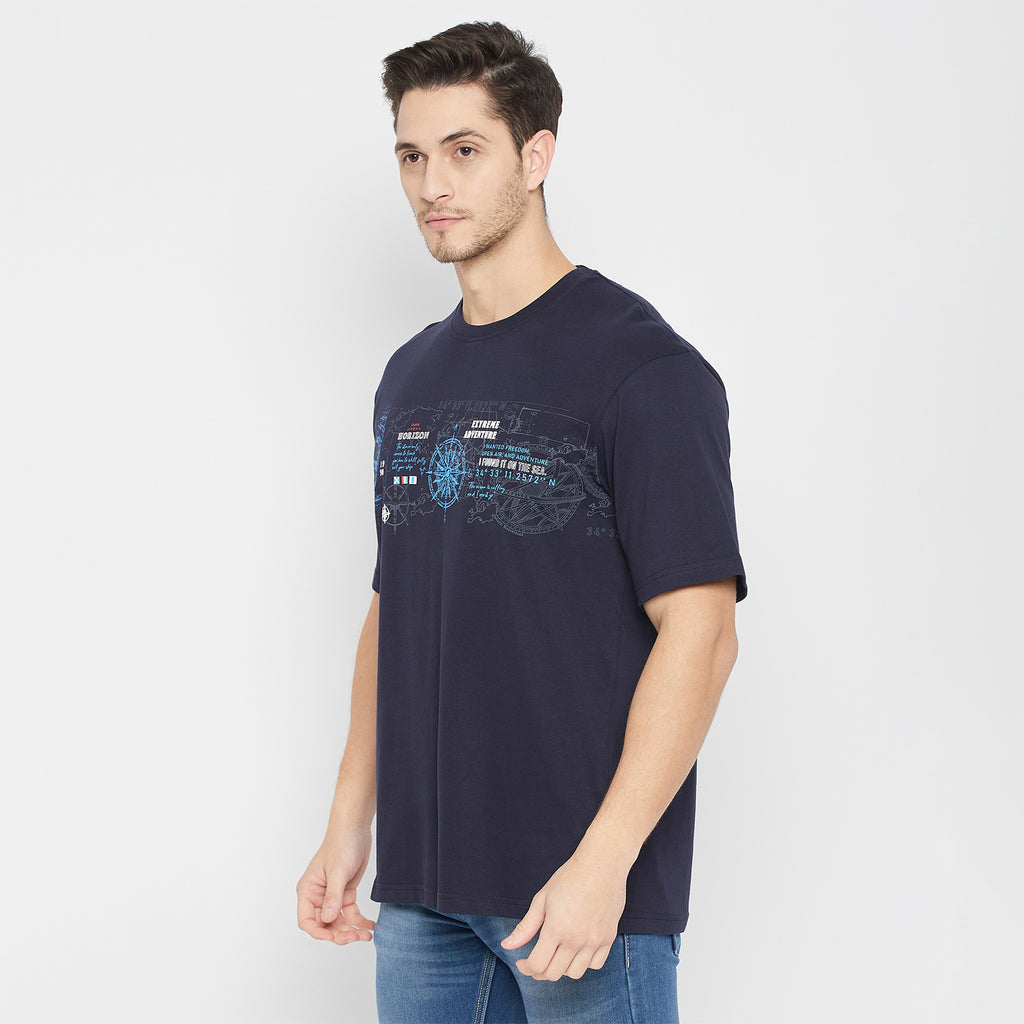 Duke Urban Men Half Sleeve Cotton T-shirt (LF7237S)