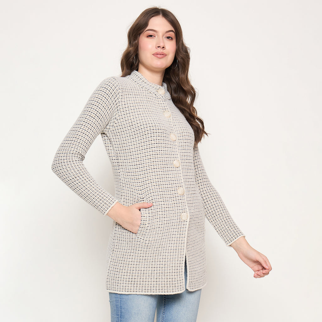 Duke Urban Women Full Sleeve Long Coat Cardigan (SDS1352)