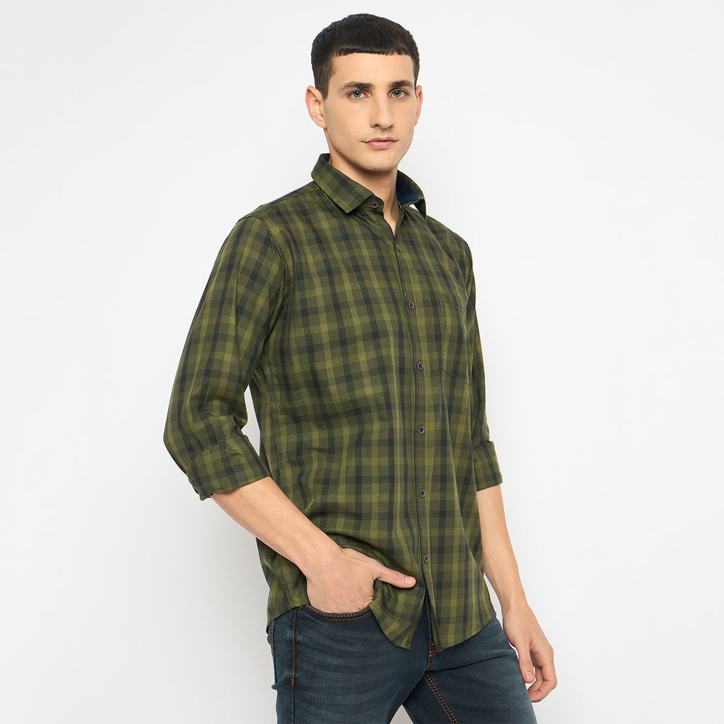 Duke Urban Men Full Sleeve Cotton Shirt (SDO5CKAQ)