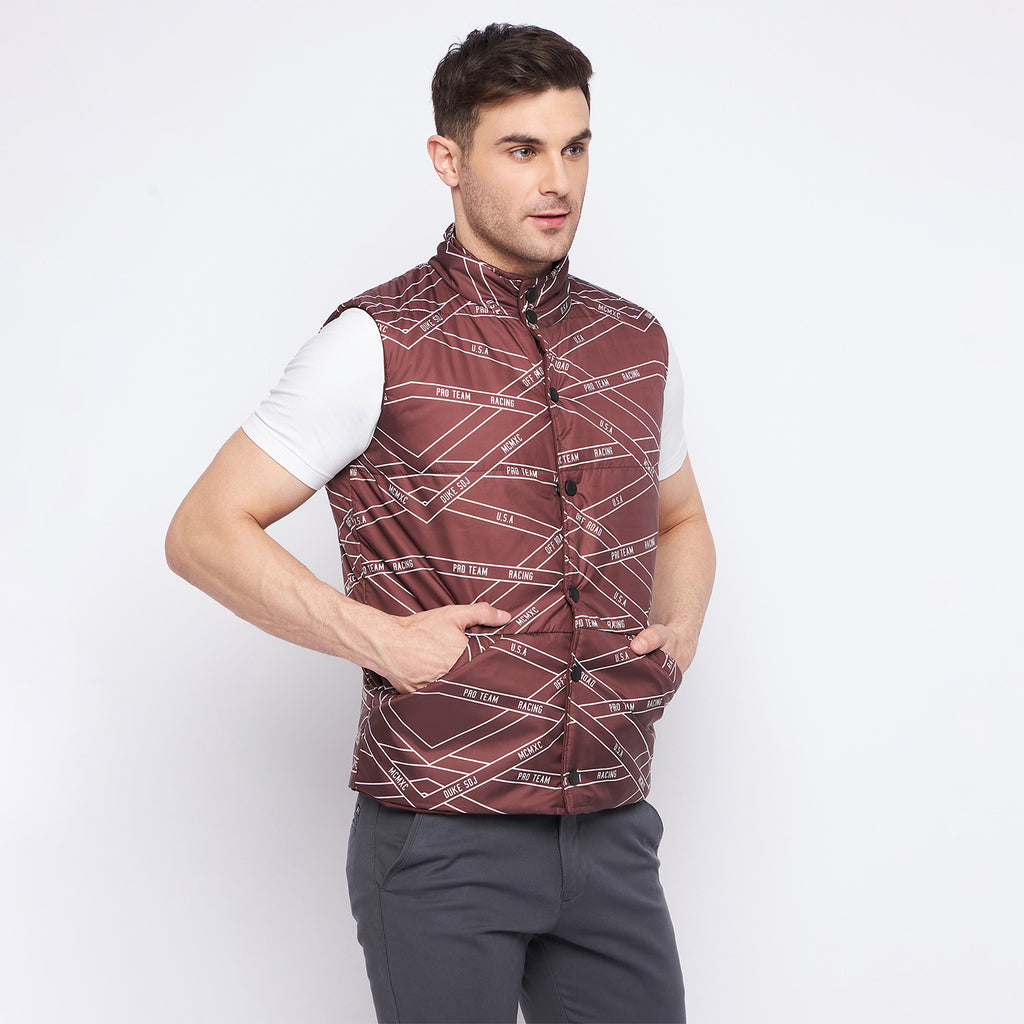 Duke Urban Men Sleeveless Reversible Jacket (SDZ3057)