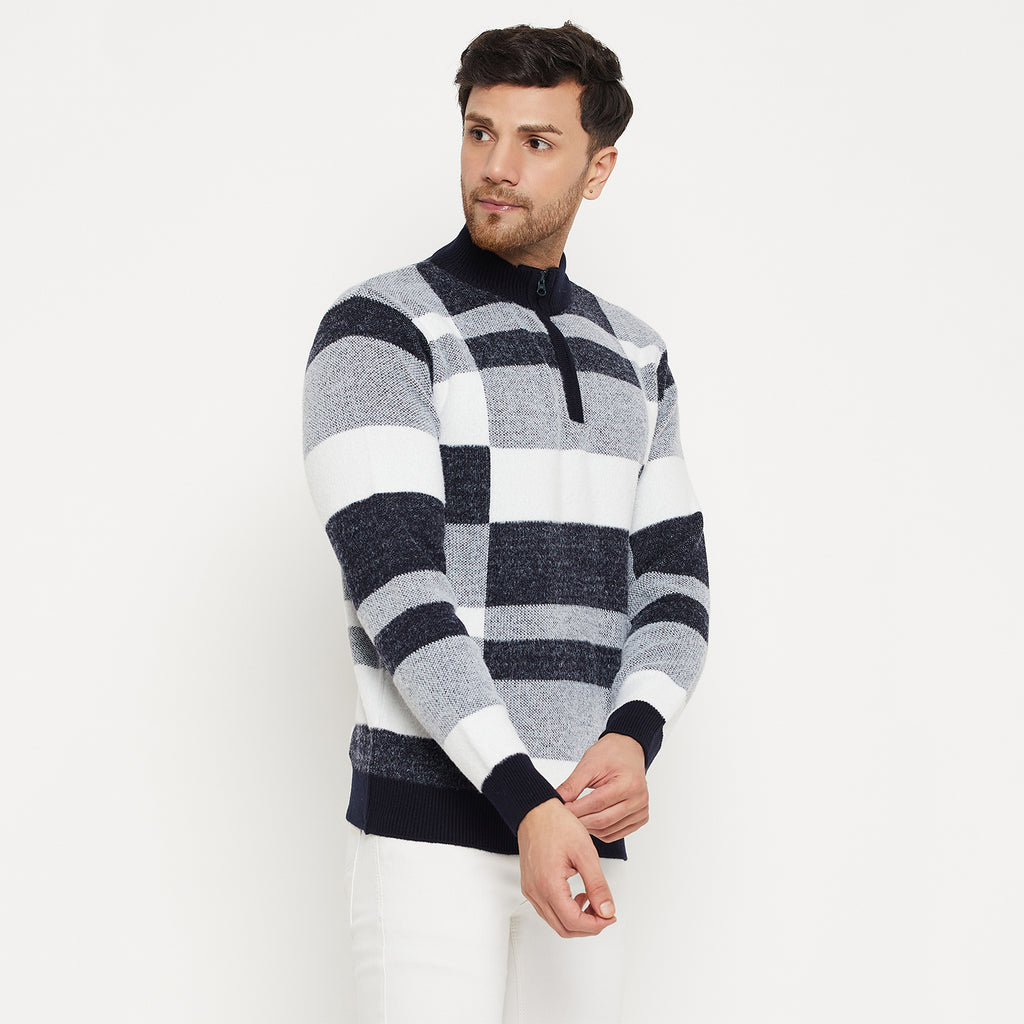 Duke Urban Men Full Sleeve Half Zip Pullover (SDS2142)