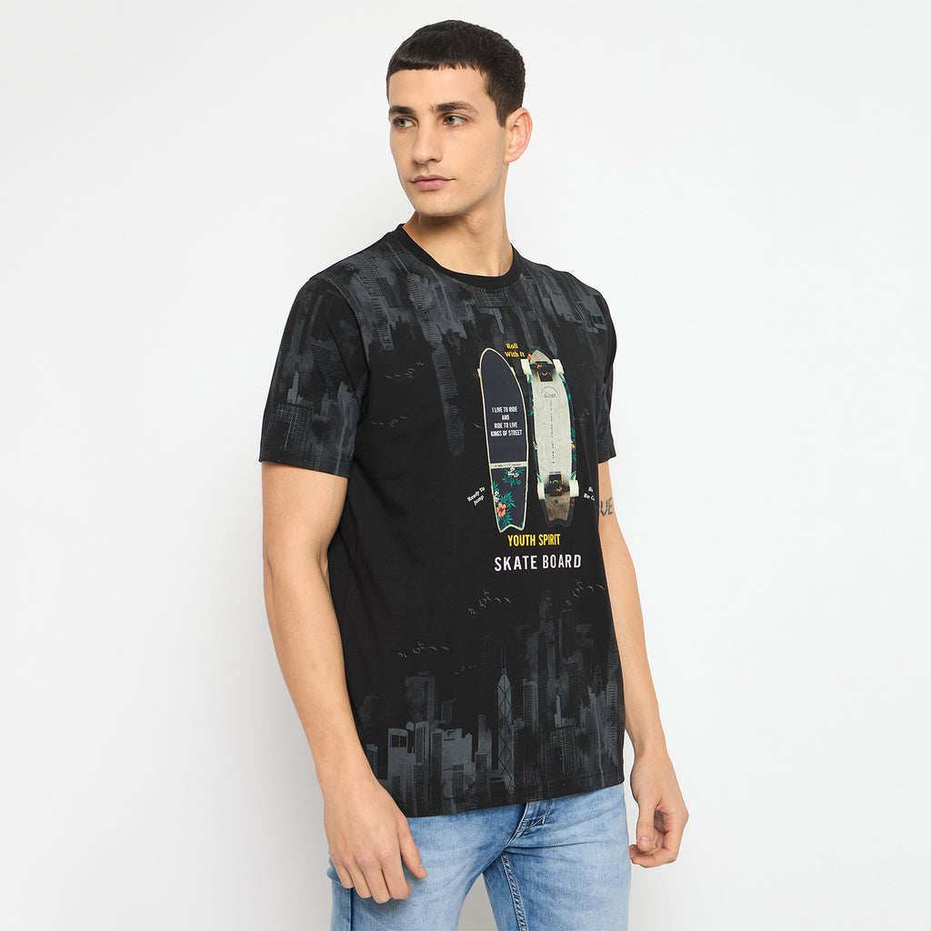 Duke Urban Men Half Sleeve Cotton Tshirt (LF7226)