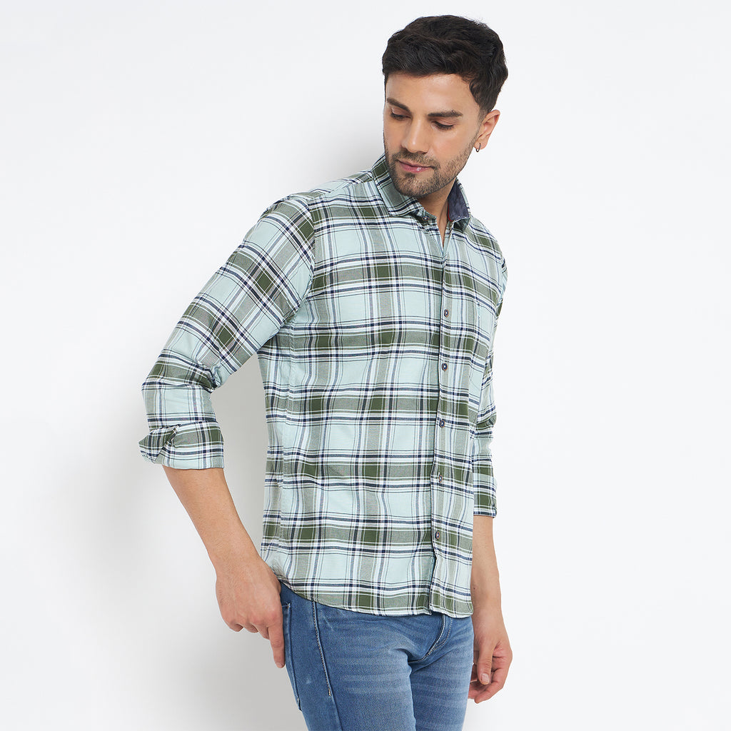 Duke Urban Men Full Sleeve Checkered Cotton Shirt (SDO8CKJ)
