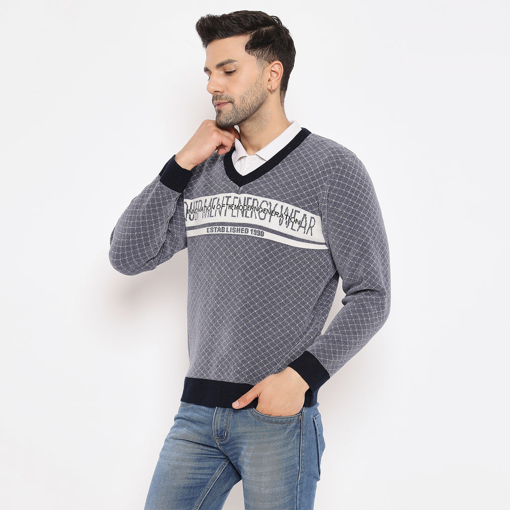 Duke Urban Men Full Sleeve V Neck Pullover (SDS2139)
