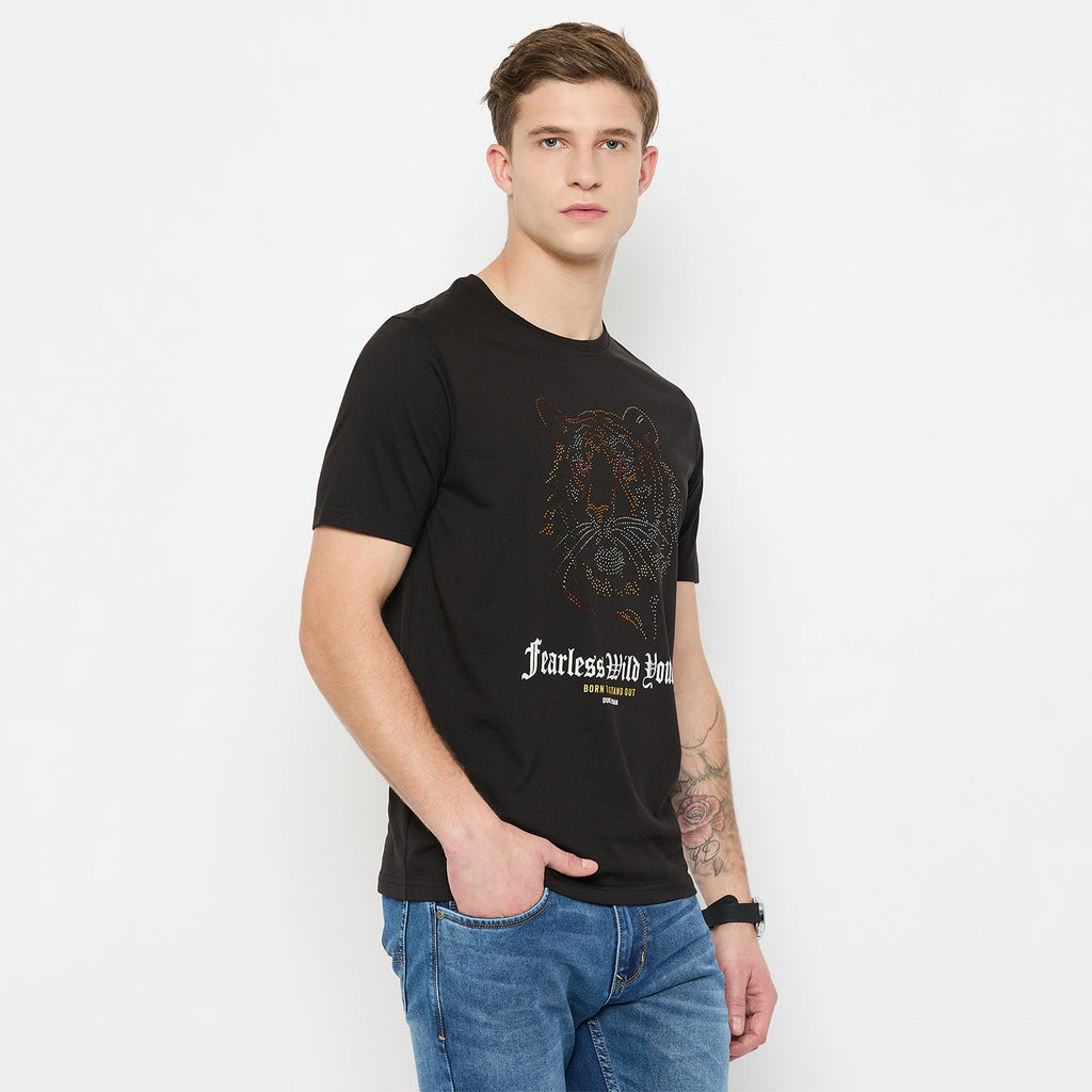 Duke Urban Men Half Sleeve Cotton Tshirt (LF7218)