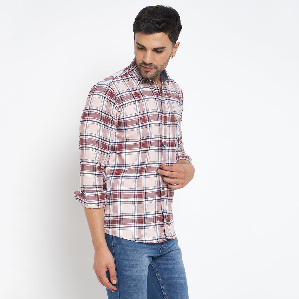 Duke Urban Men Full Sleeve Checkered Cotton Shirt (SDO8CKJ)