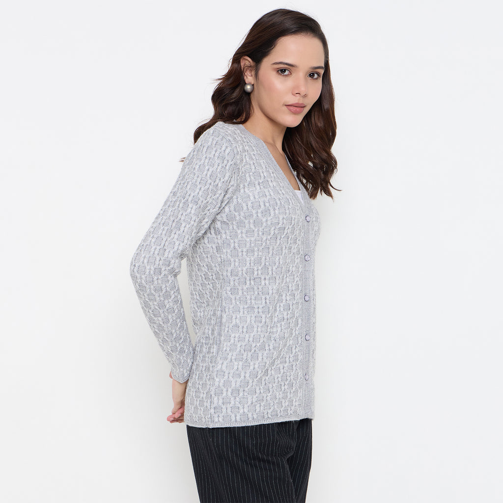 Duke Urban Women Full Sleeve Front Open Sweater (SDS1295)