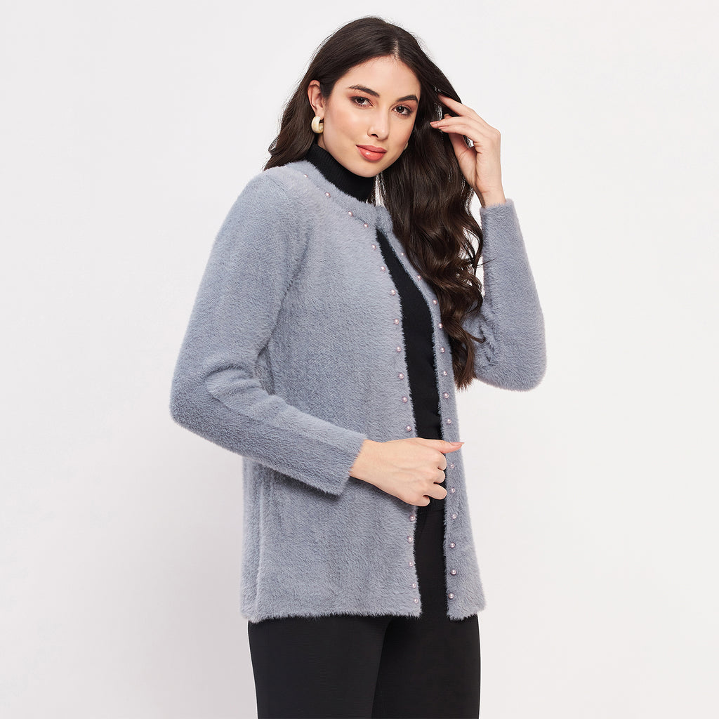 Duke Urban Women Full Sleeve Solid Shrug (LQS9791)