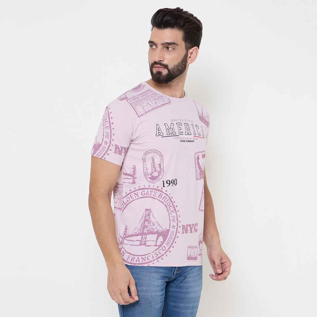 Duke Urban Men Half Sleeve Cotton Tshirt (LF7221)