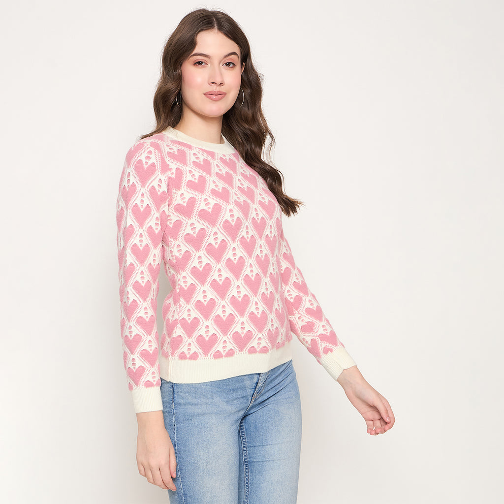 Duke Urban Women Full Sleeve Round Neck Pullover (SDS1395)