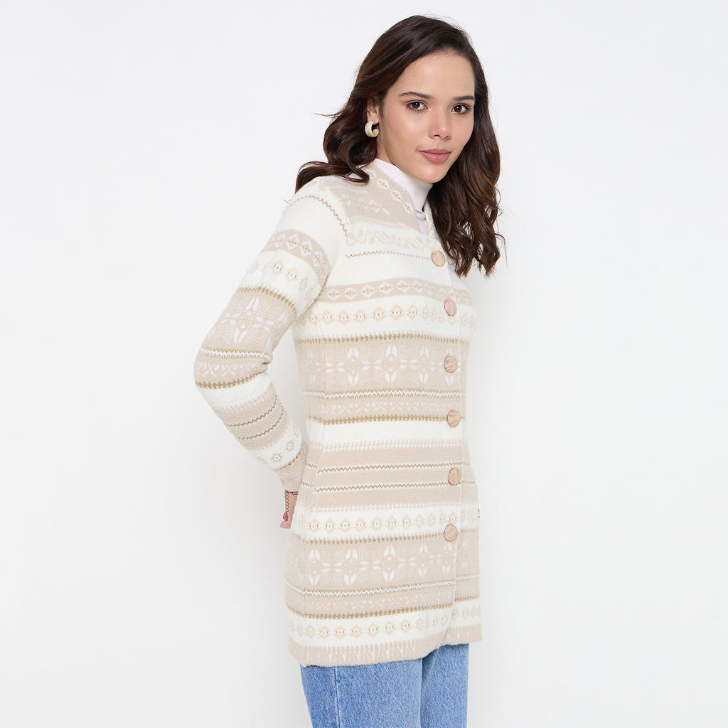 Duke Urban Women Full Sleeve Long Coat Cardigan (SDS1363)