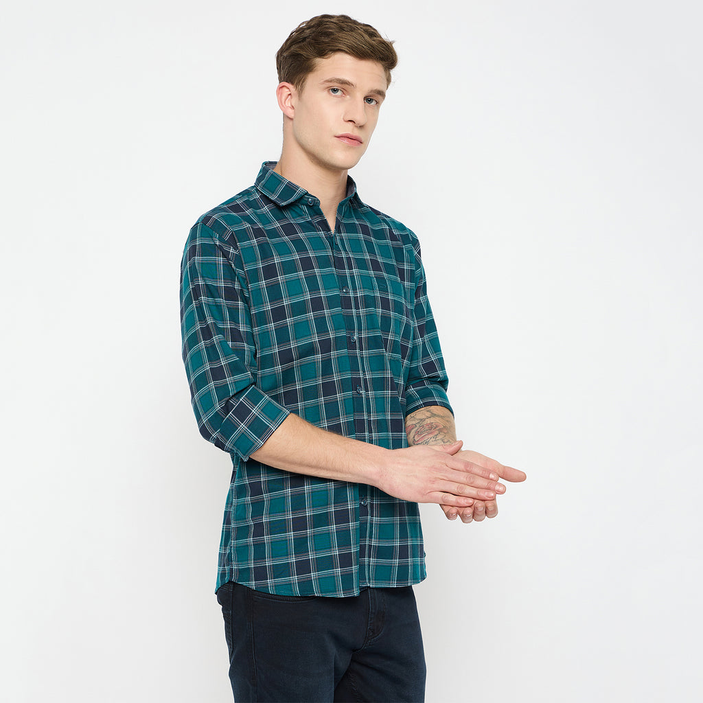 Duke Urban Men Full Sleeve Cotton Shirt (SDO8CKAI)