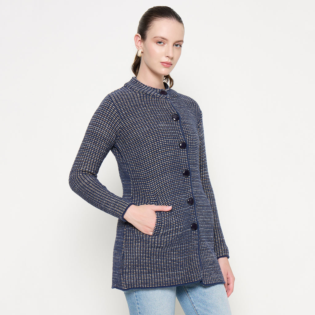 Duke Urban Women Full Sleeve Long Coat Cardigan (SDS1352)