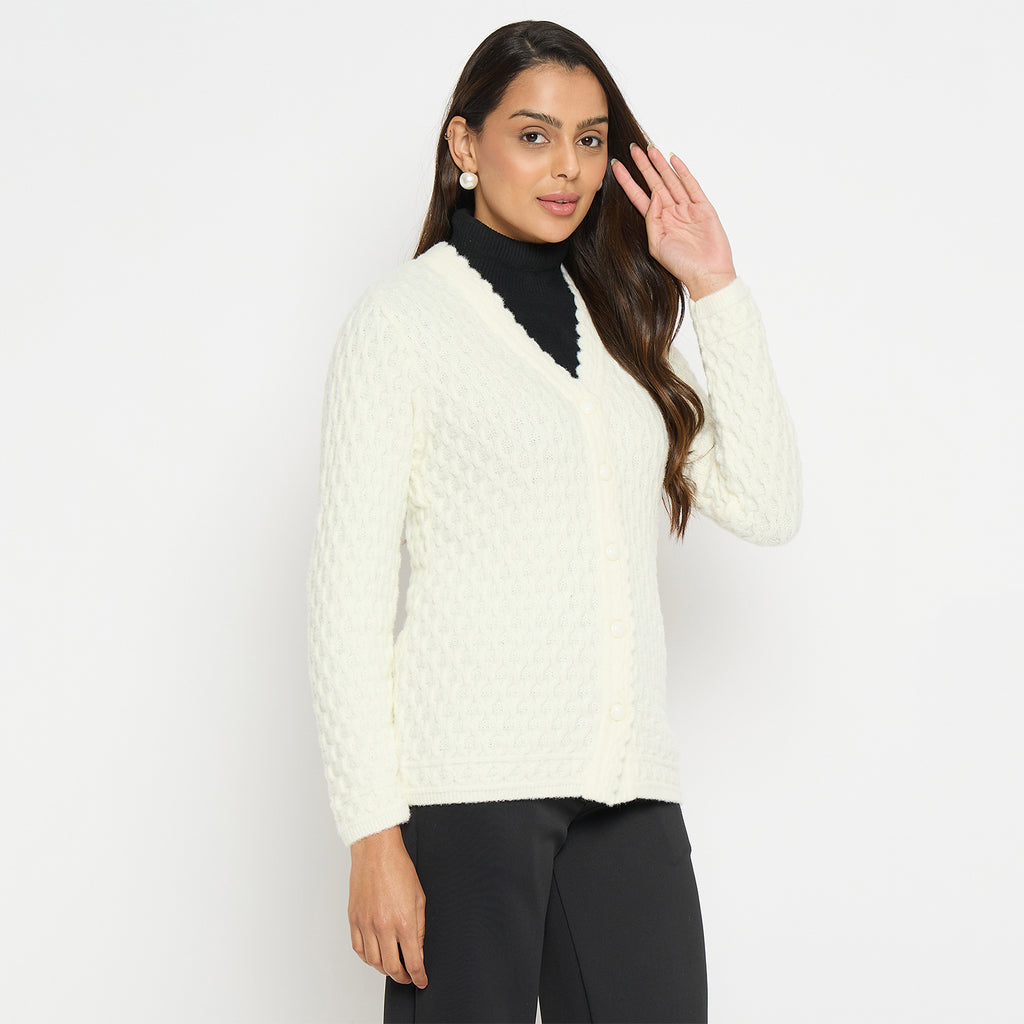 Duke Urban Women Full Sleeve V-Neck Cardigan (SDS1158)