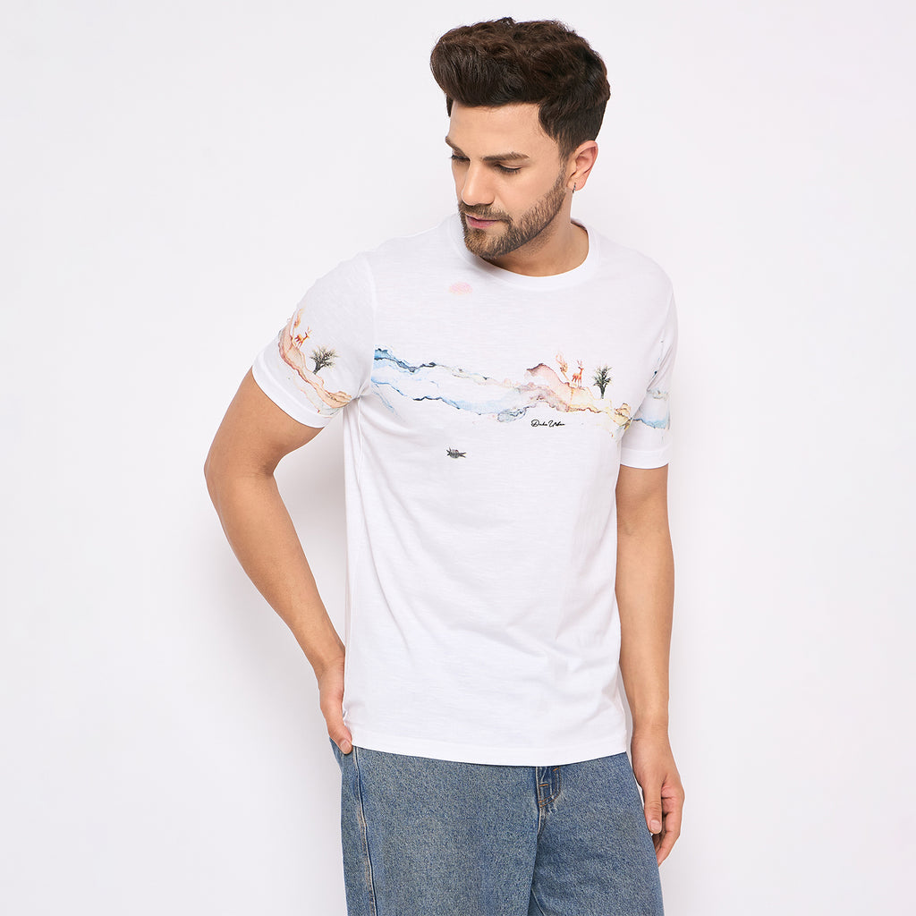 Duke Urban Men Half Sleeve Cotton T-shirt (LF7245)