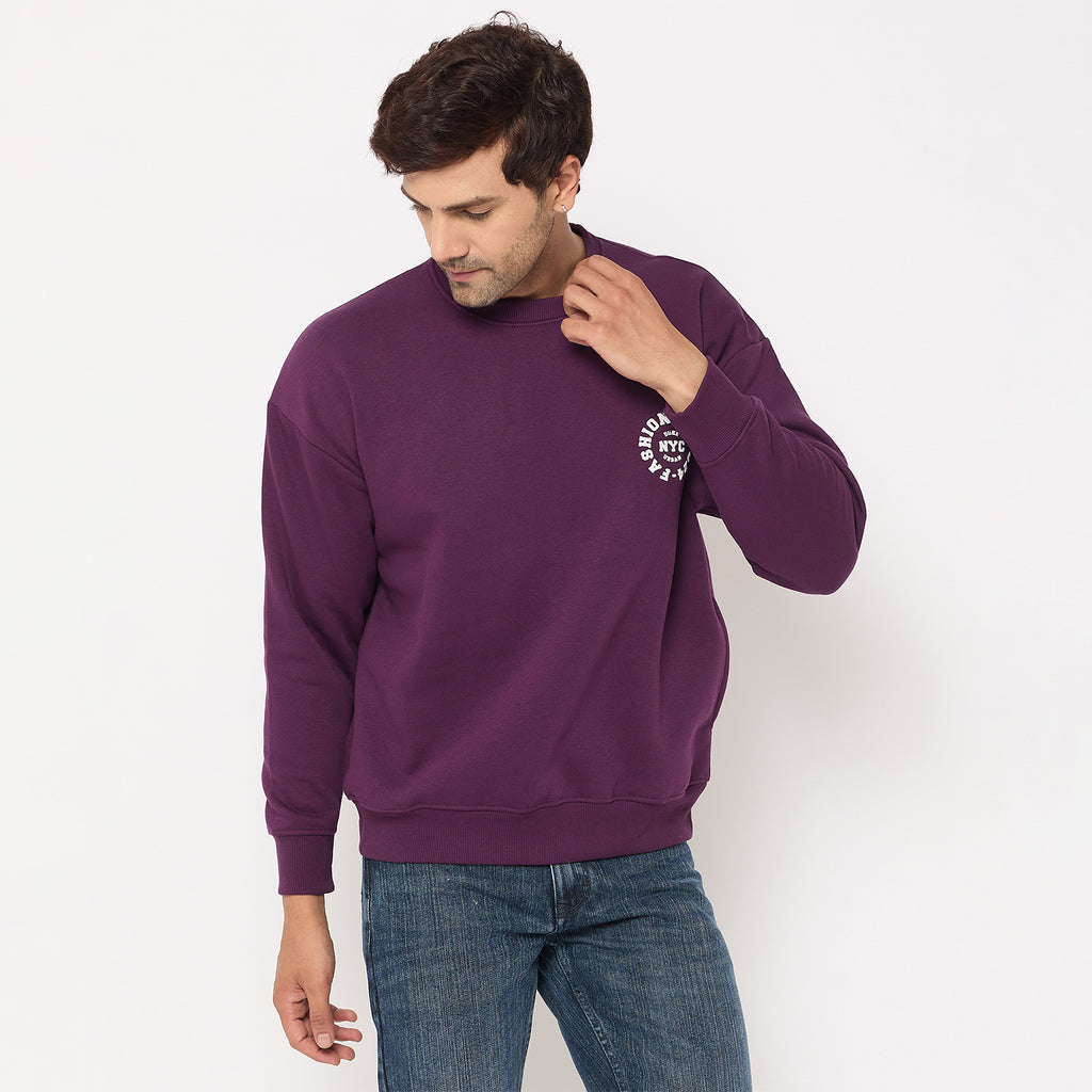 Duke Urban Men Solid Sweatshirt (LF6453)