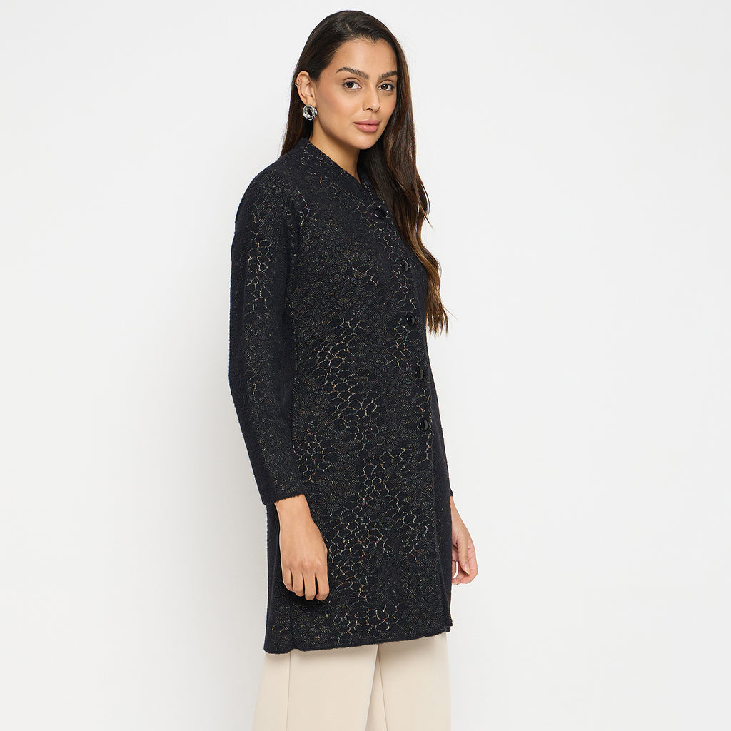 Duke Urban Women Full Sleeve Long Coat (SDS1260)