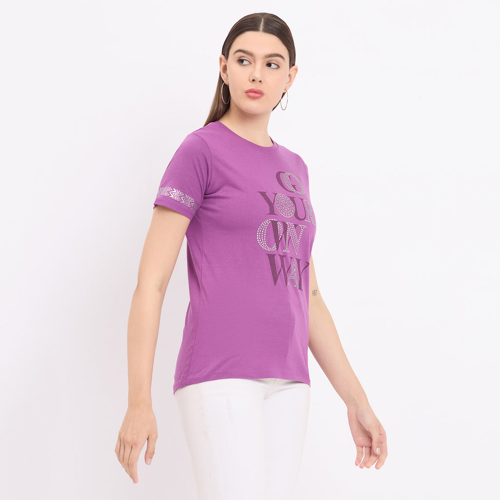 Duke Urban Women Short Sleeve Round Neck Top (LFX3282)