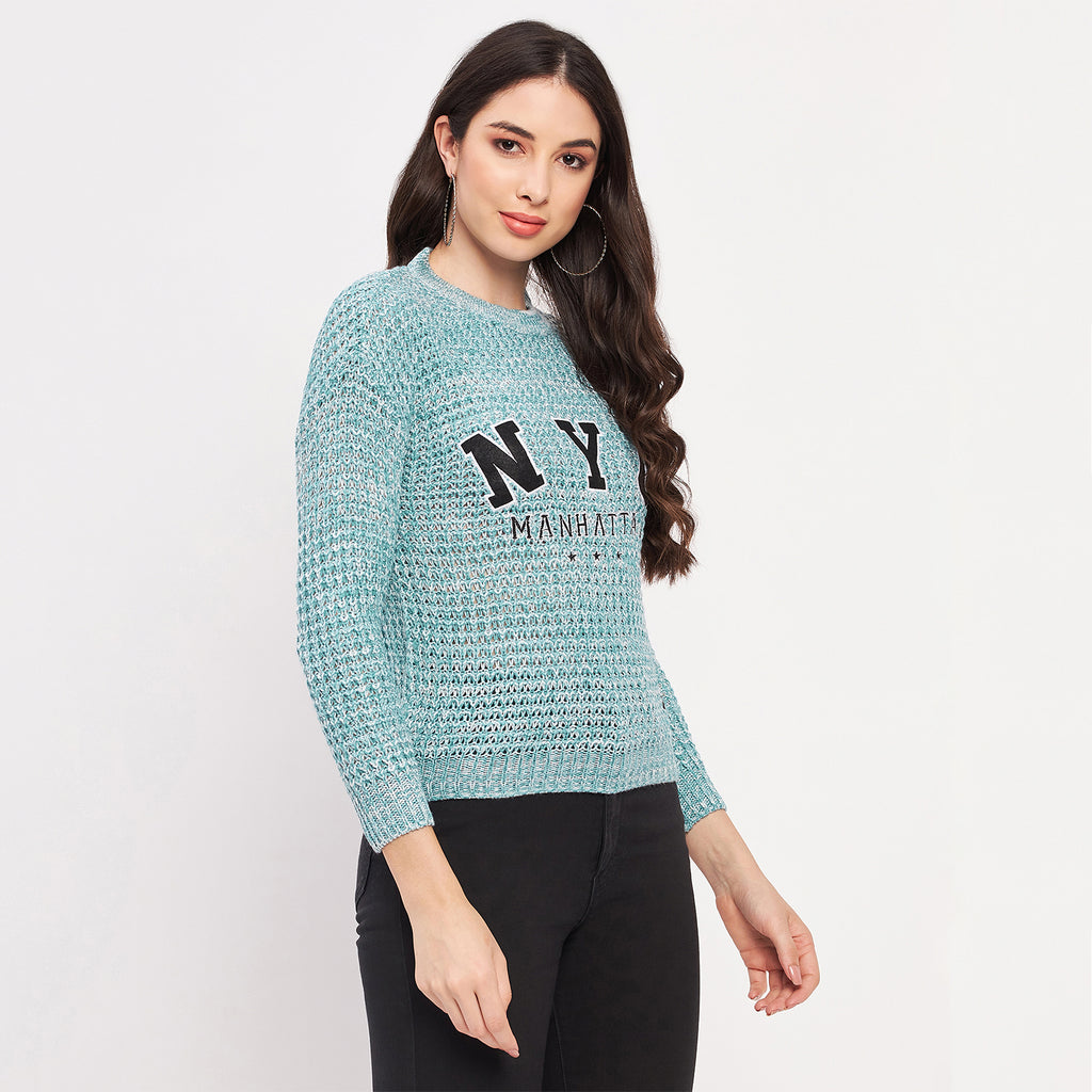 Duke Urban Women Full Sleeve Self Design Sweater (SDS1001)