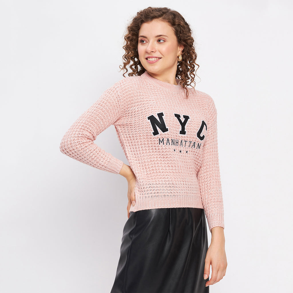 Duke Urban Women Full Sleeve Self Design Sweater (SDS1001)
