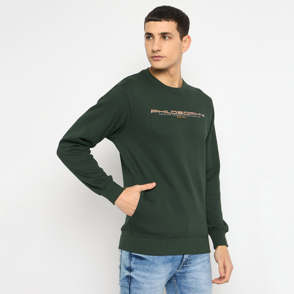 Duke Urban Men Solid Sweatshirt (LF6451)