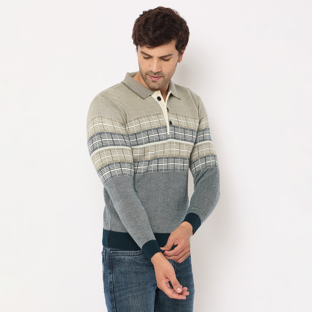 Duke Urban Men Collared Neck Sweater (SDS2231)