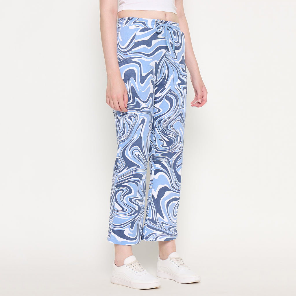 Duke Urban Women Printed Straight Fit Track Pant (LFX6702)