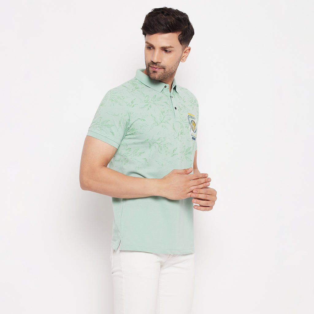 Duke Urban Men Polo Neck Half Sleeve Cotton T-shirt (LF5798)