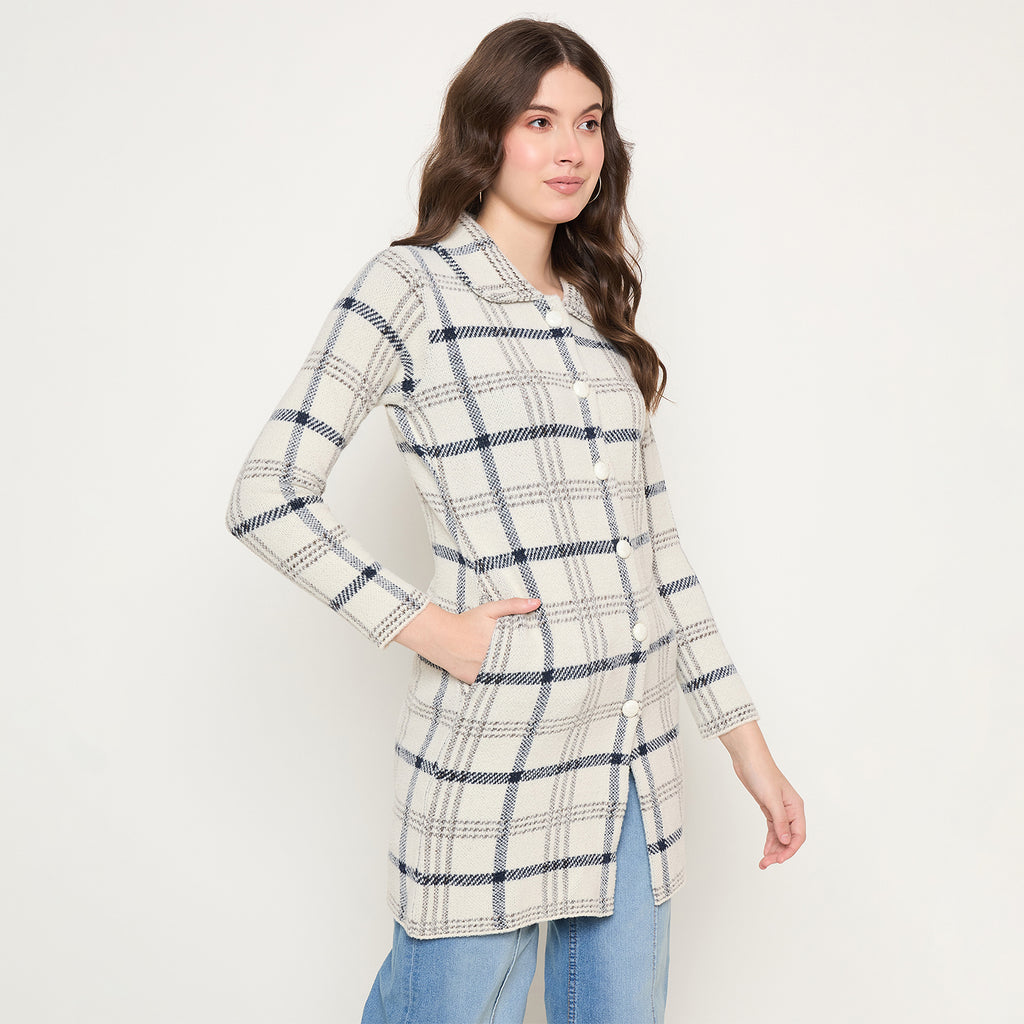 Duke Urban Women Full Sleeve Long Coat Style Sweater (SDS1297)