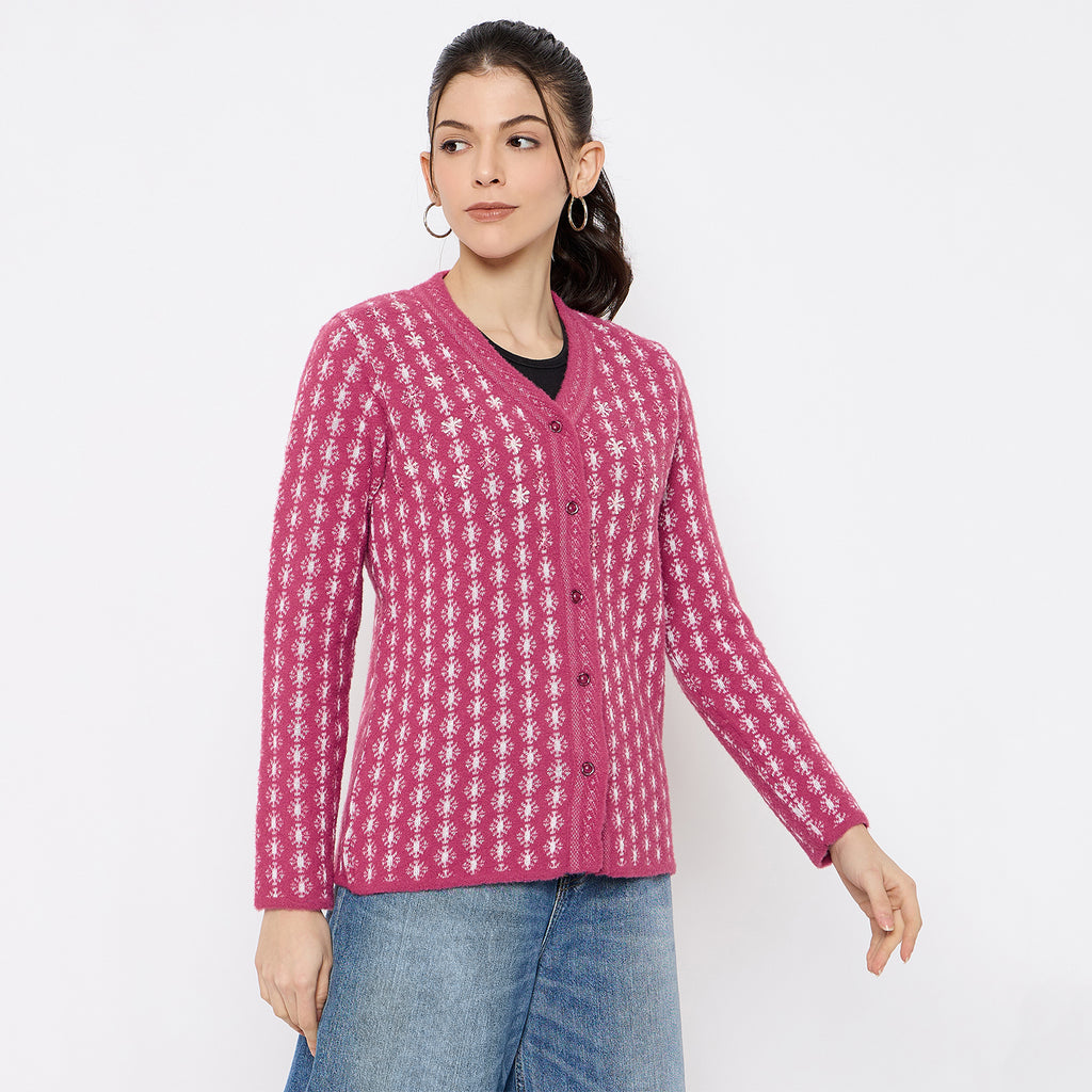 Duke Urban Women Full Sleeve Front Open Sweater (SDS1338)