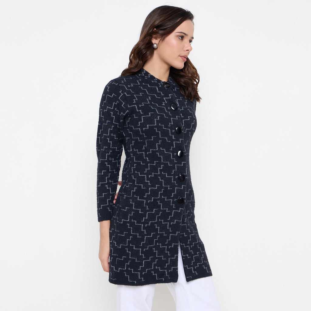 Duke Urban Women Full Sleeve Long Coat Type Sweater (SDS1312)