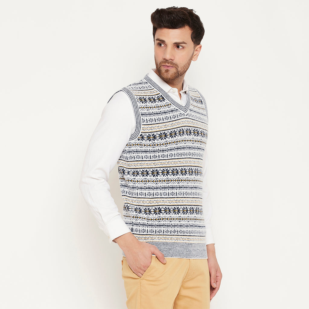 Duke Urban Men Sleeveless V Neck Sweater (SDS2161)