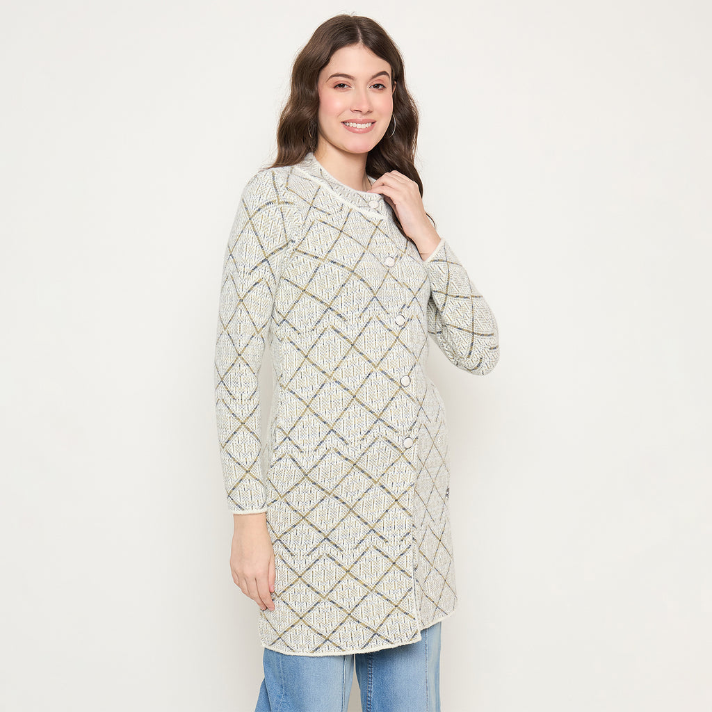 Duke Urban Women Full Sleeve Long Coat Type Sweater (SDS1317)