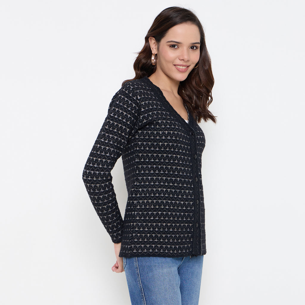 Duke Urban Women Full Sleeve Front Open Sweater (SDS1310)