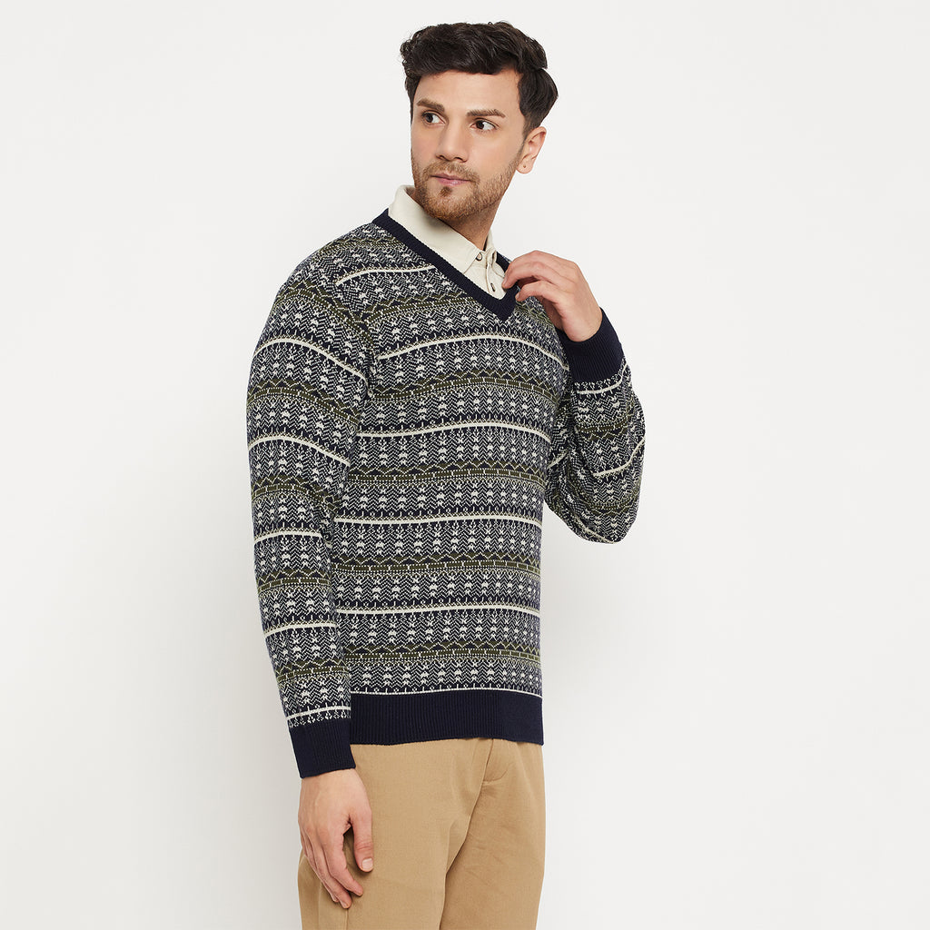 Duke Urban Men Full Sleeve V Neck Sweater (SDS2138)