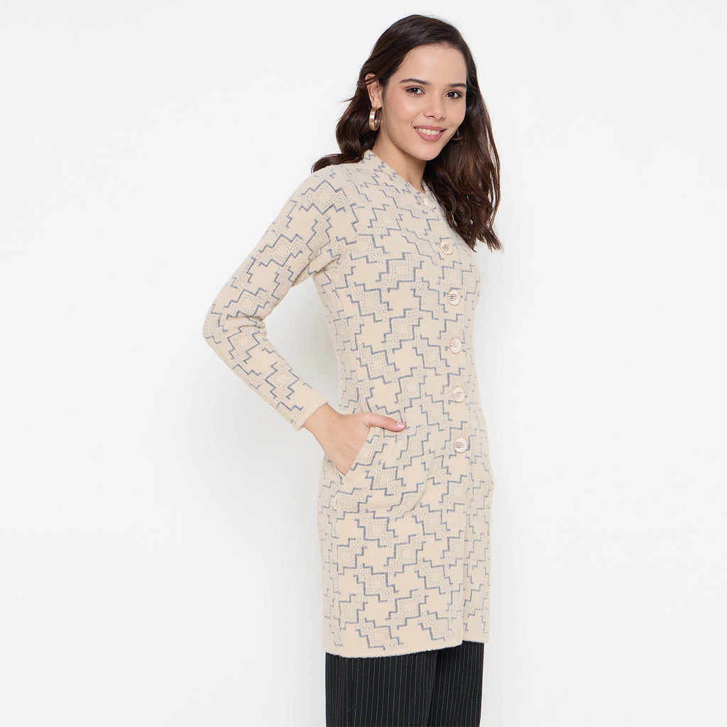 Duke Urban Women Full Sleeve Long Coat Type Sweater (SDS1312)