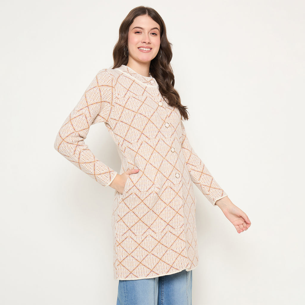 Duke Urban Women Full Sleeve Long Coat Type Sweater (SDS1317)