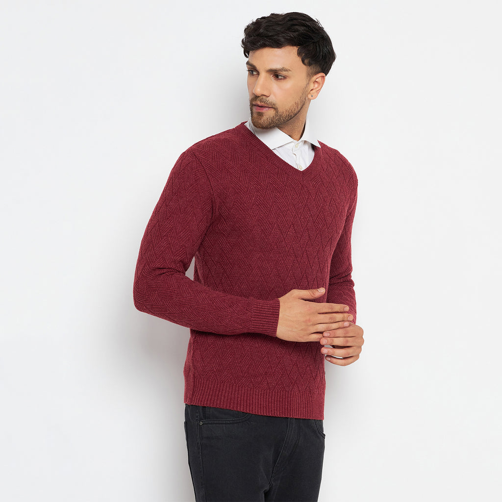 Duke Urban Men Full Sleeve V-Neck Sweater (SDS2047)
