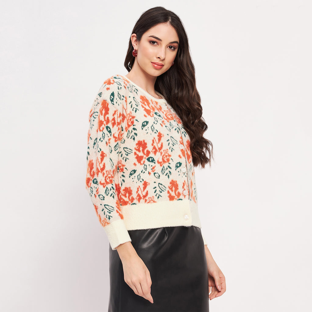 Duke Urban Women Full Sleeve Self Design Sweater (LQS9810)