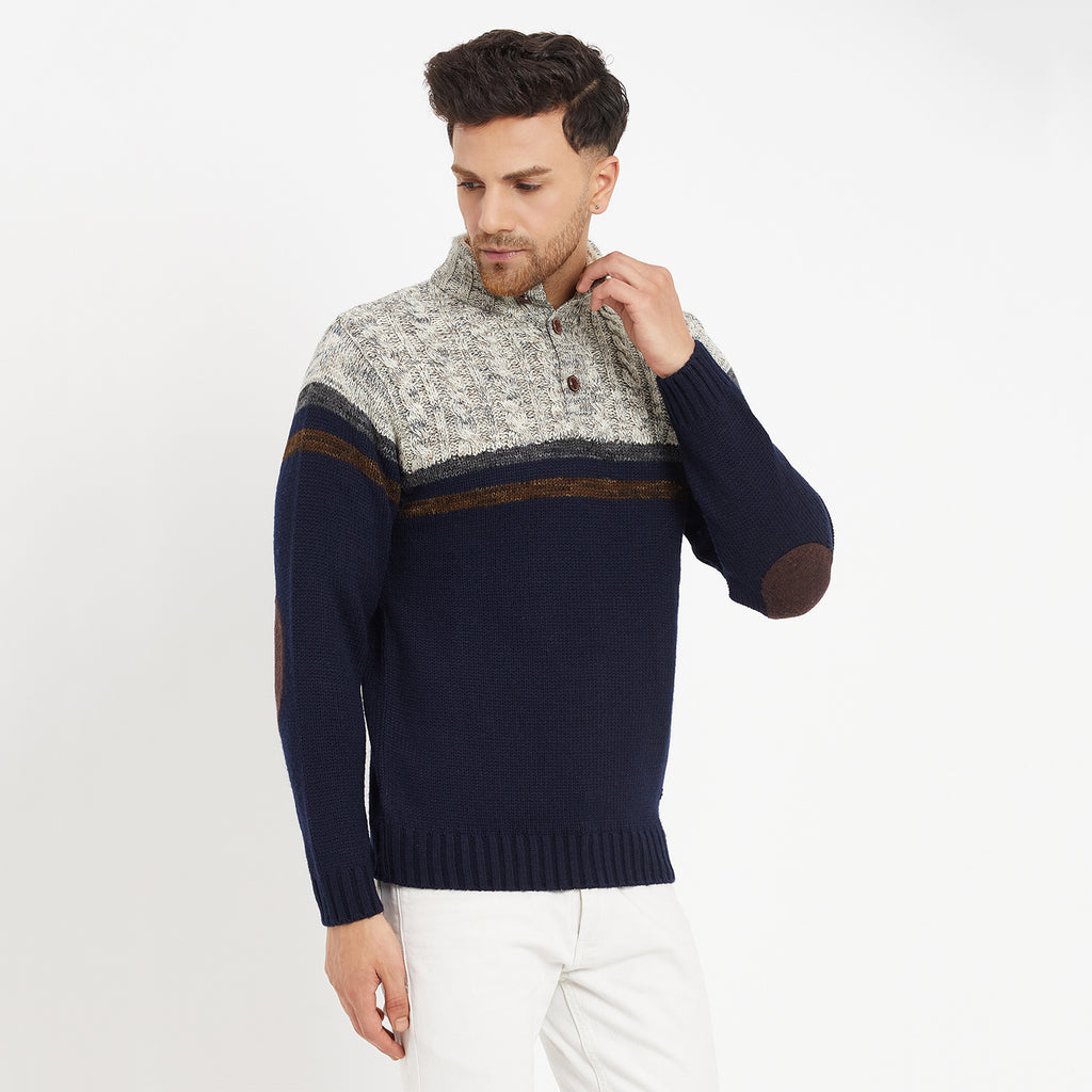 Duke Urban Men Full Sleeve Button Placket Sweater (SDS2002)